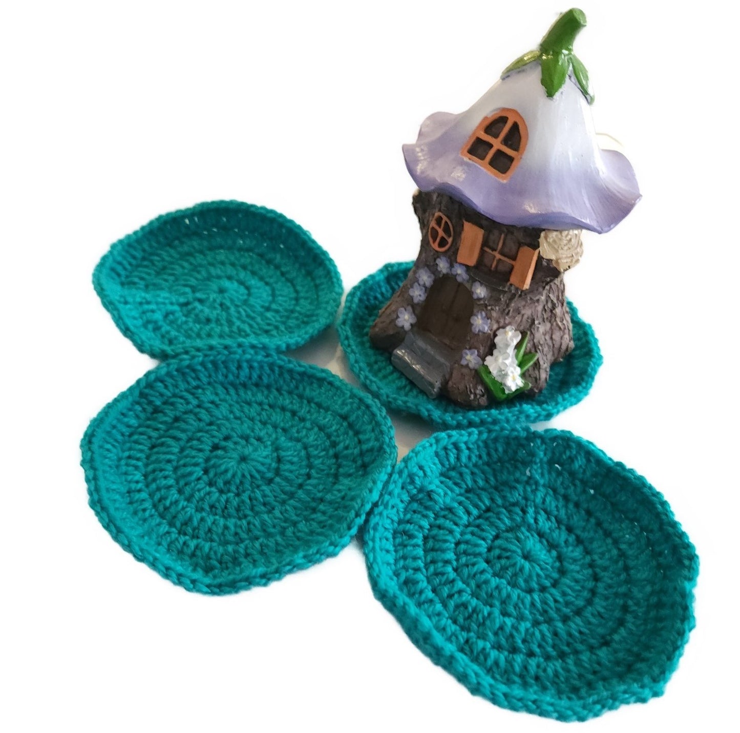 handmade-tea-coaster-green-circle-shape