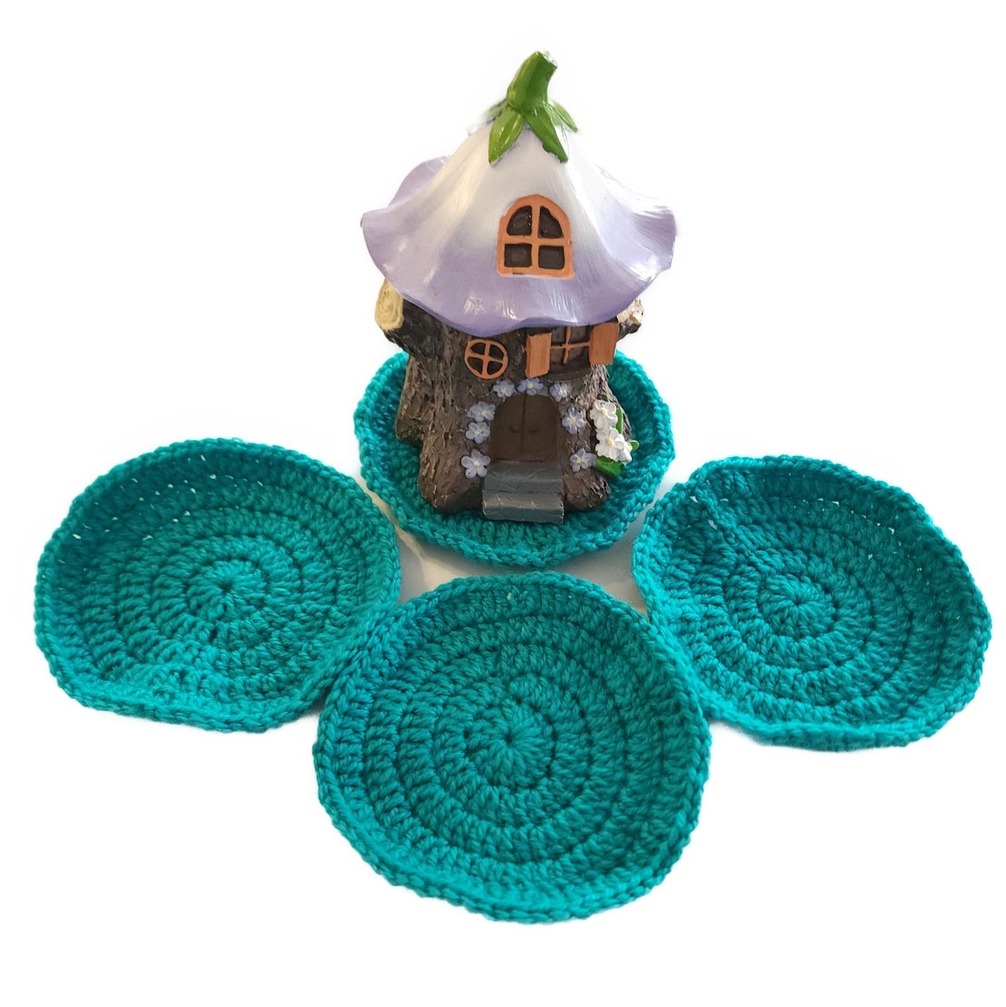 handmade-tea-coaster-green-circle-shape