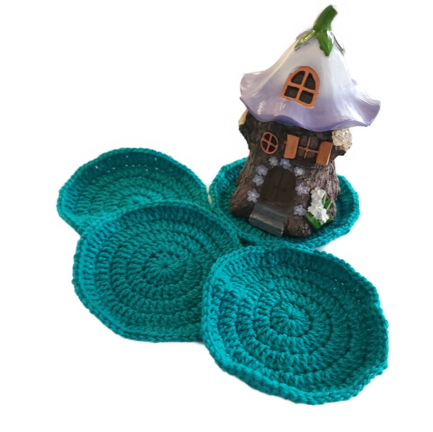 handmade-tea-coaster-green-circle-shape
