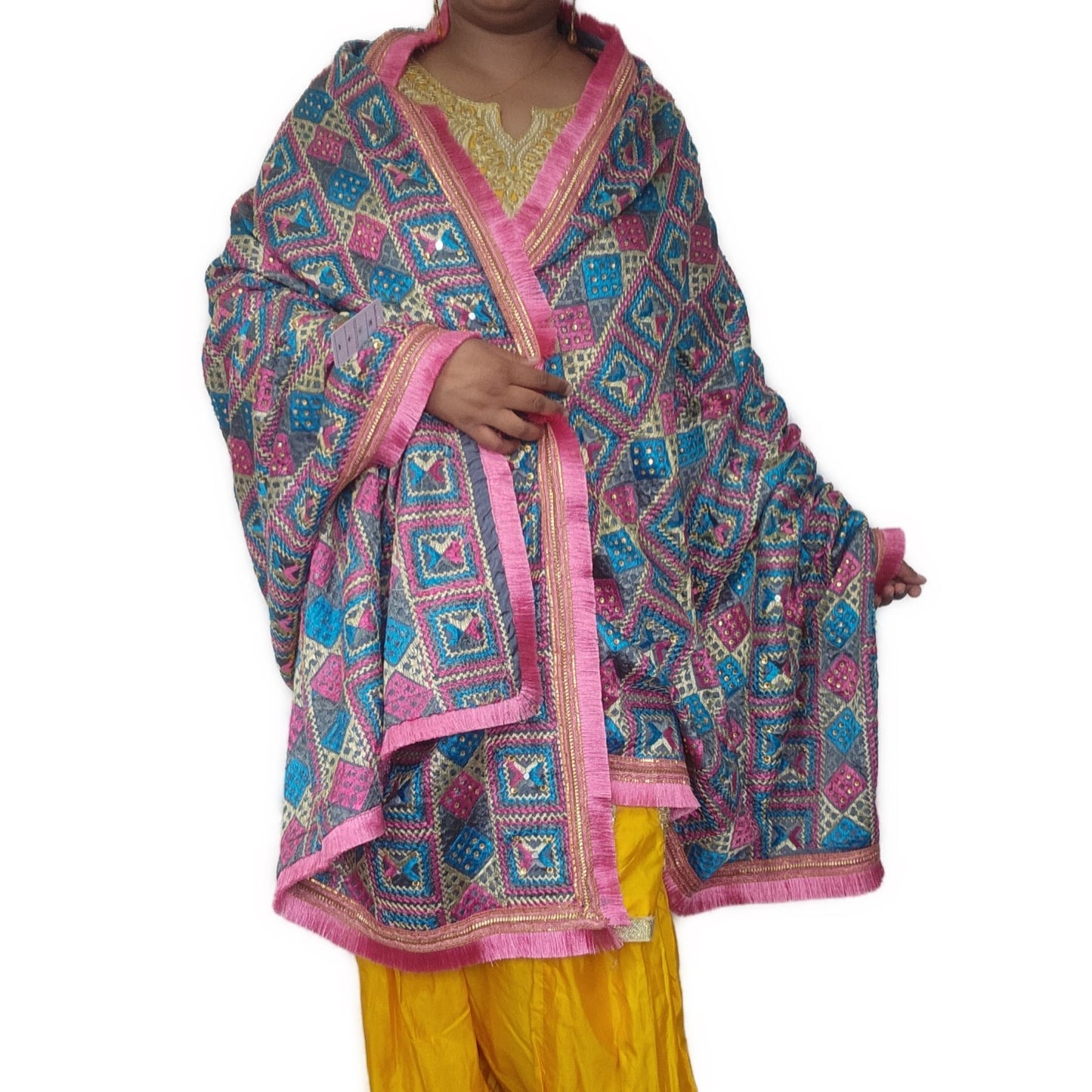 veerzara-phulkari-grey-background-and-pink-border