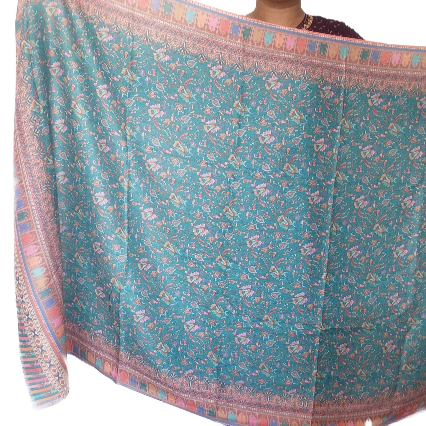 pure-wool-ocean-blue-floral-design-with-lines-on-border