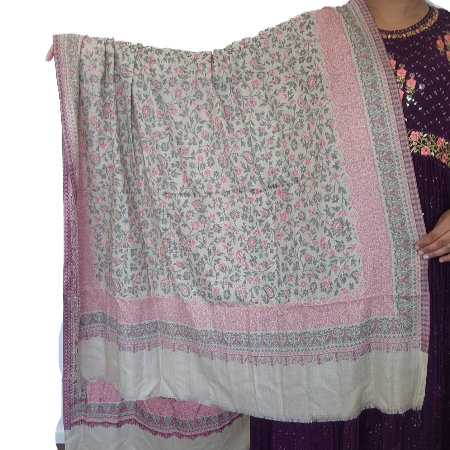 pure-wool-light-brown-floral-design-with-pink-color-combination-on-border