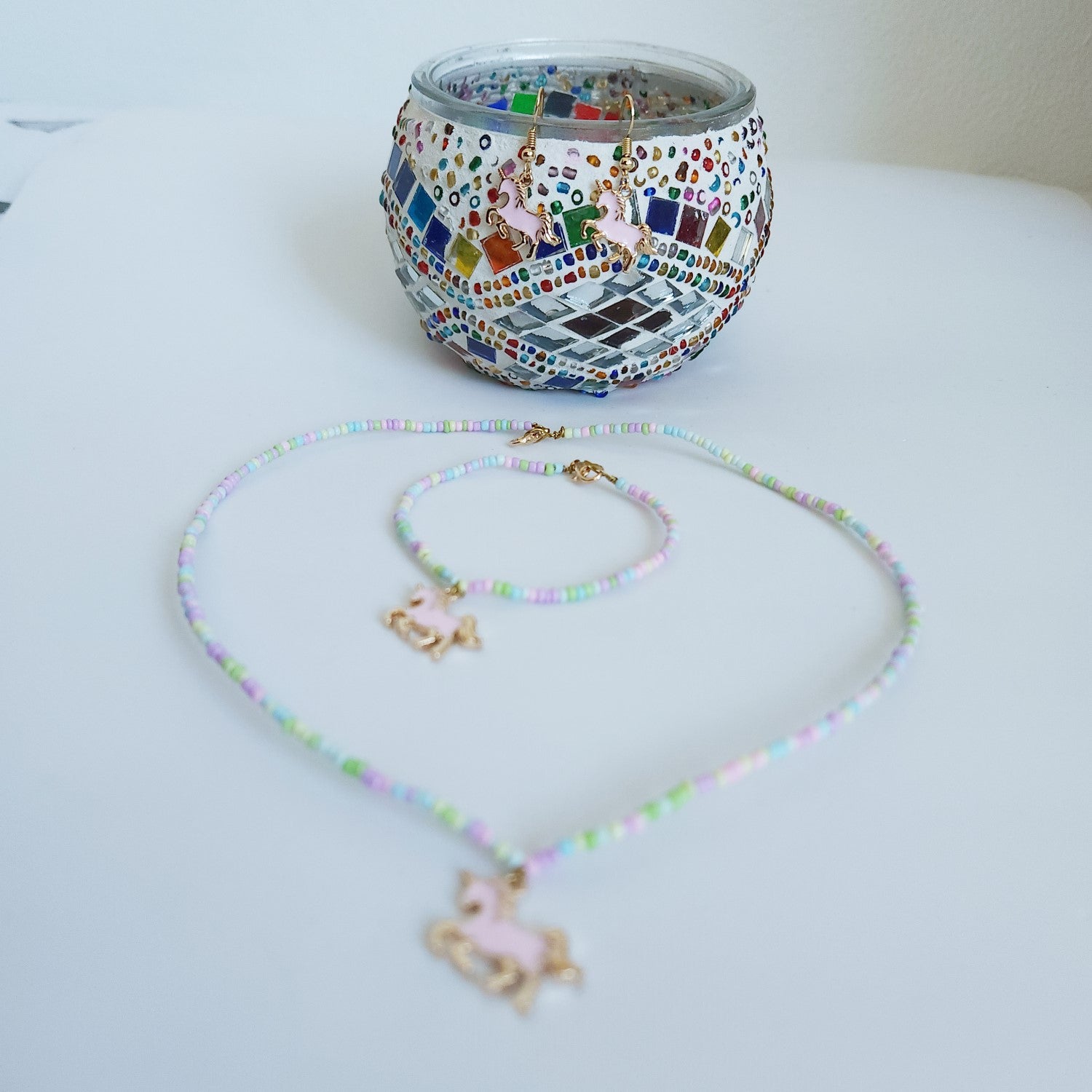 pink-unicorn-earring-necklace-and-bracelet-set