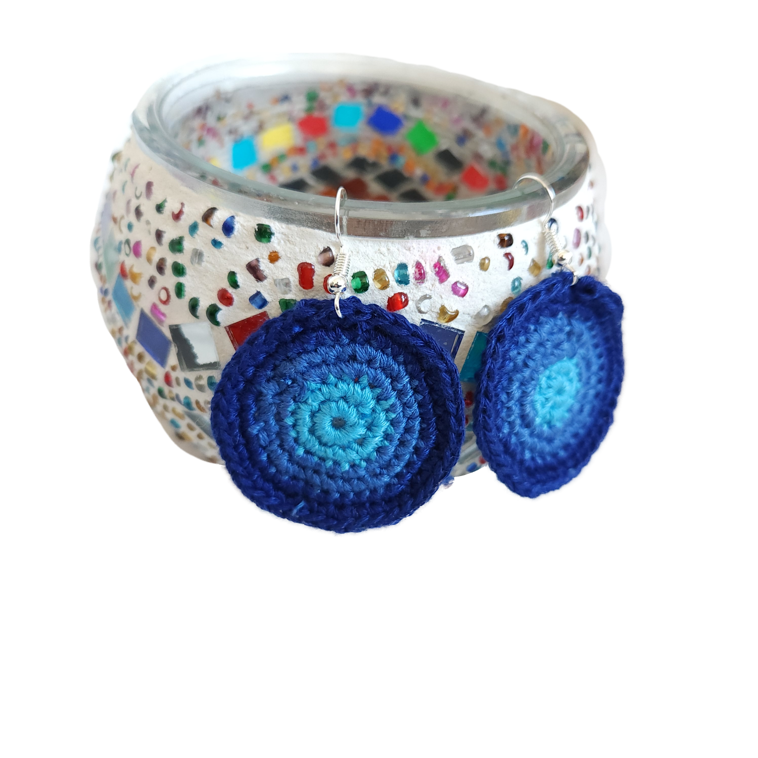 blue-color-circle-multi-shade-thread-earrings
