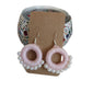 pink-circle-shape-pearl-thread-design-earrings