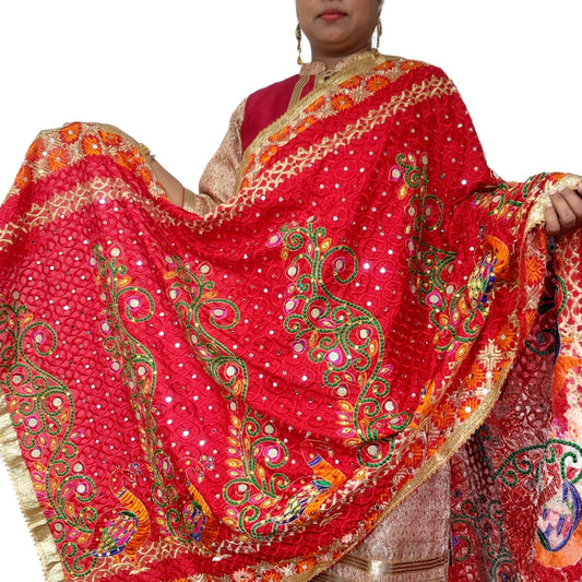 peacock-design-red-color-phulkari