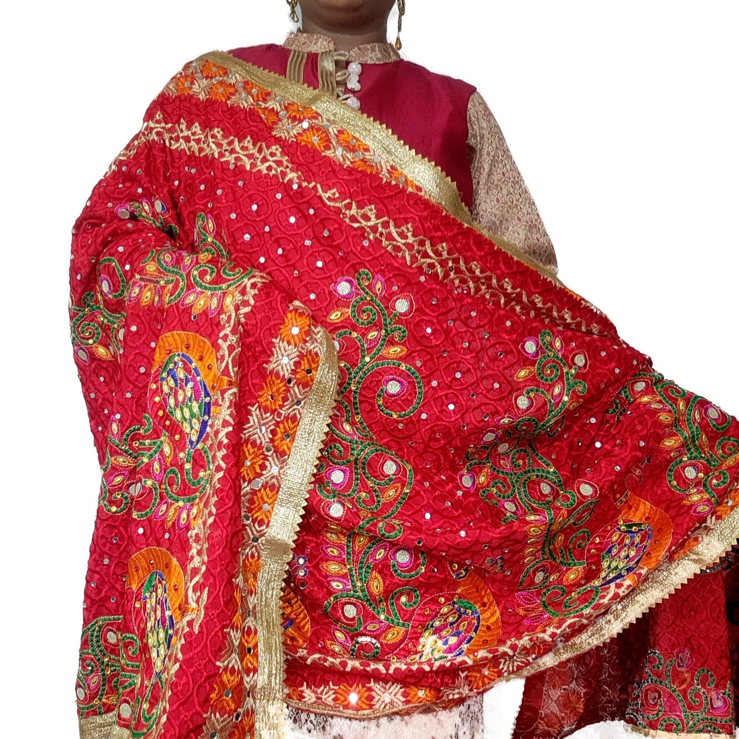 peacock-design-red-color-phulkari