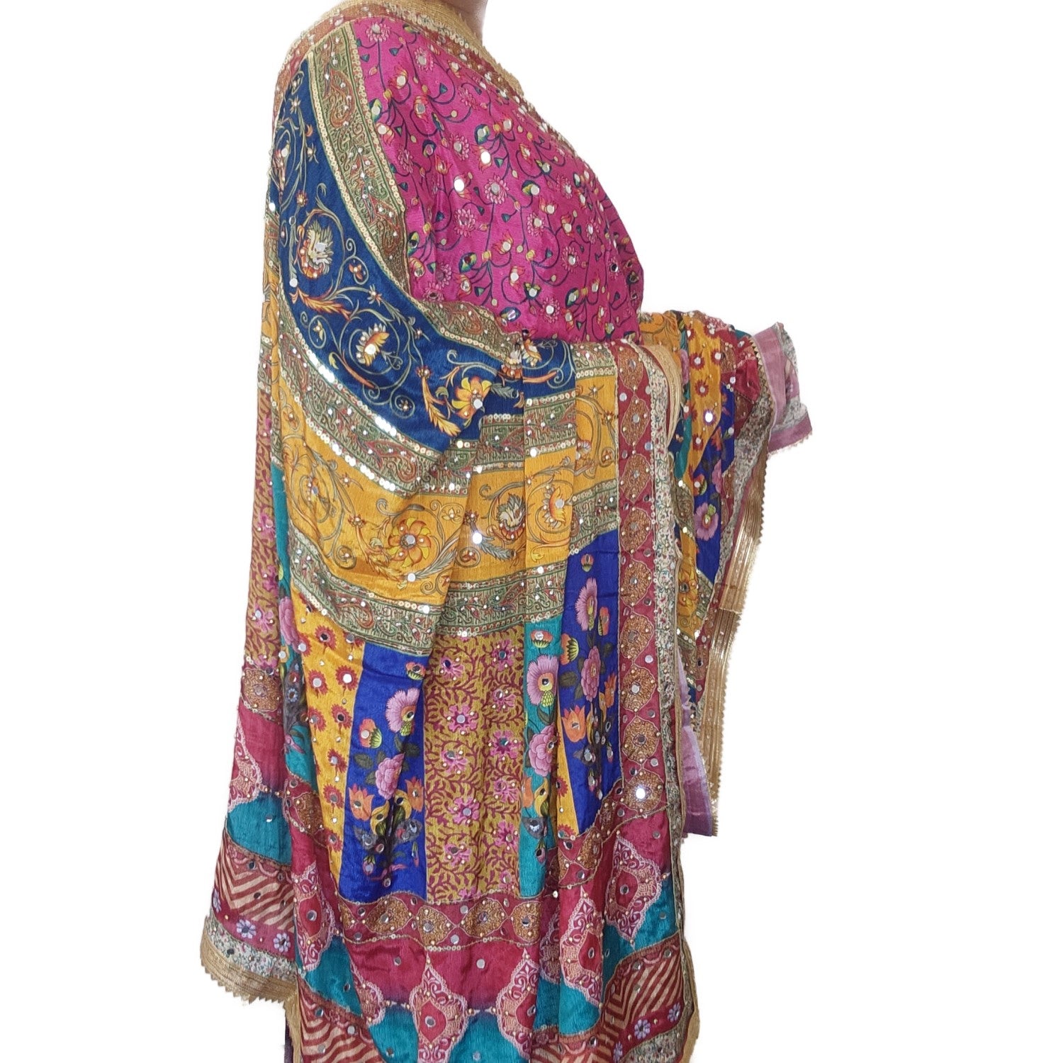 pakistani-heavy-duppatta-pink-multicolor