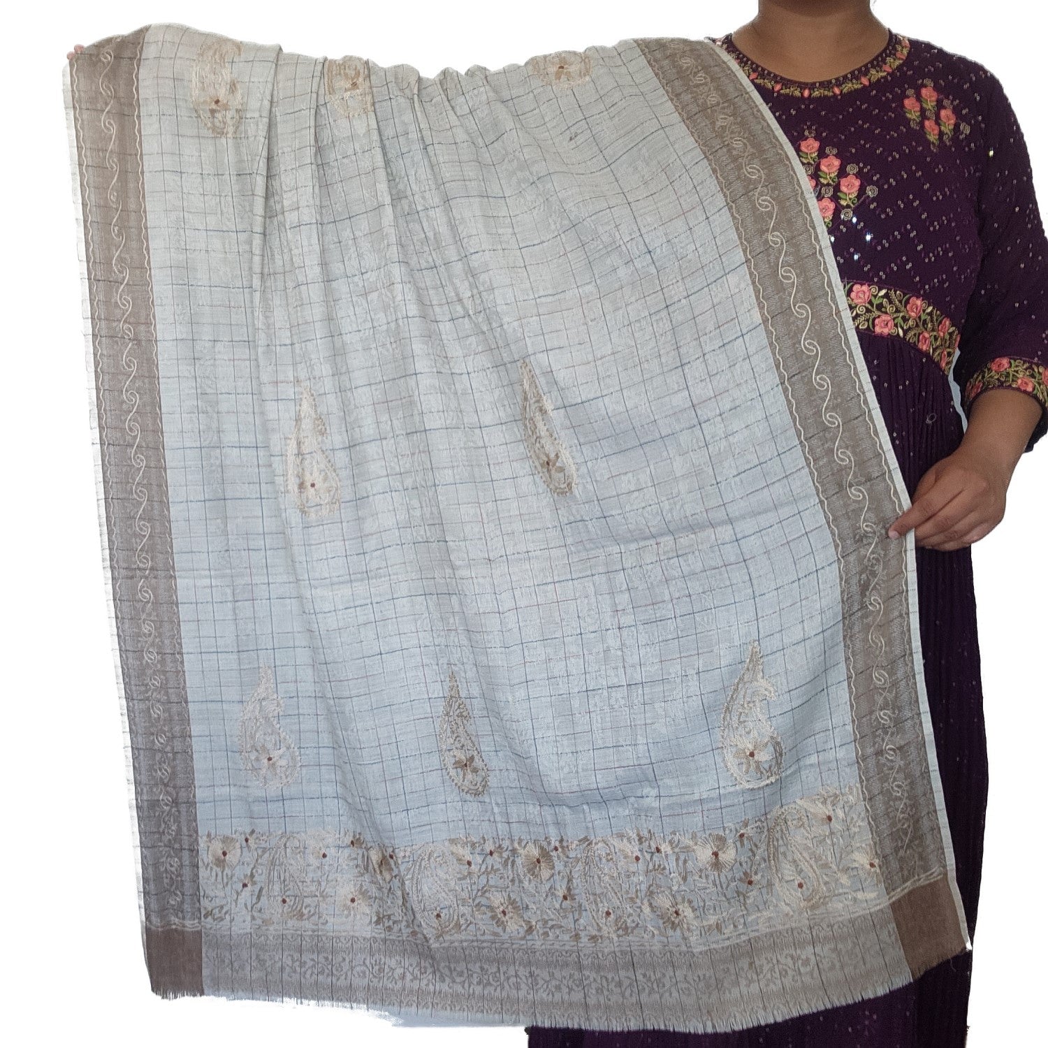 pure-wool-cream-color-net-design-with-thread-work-on-border